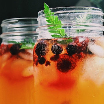 Sparkling Ginger Berry Cocktail